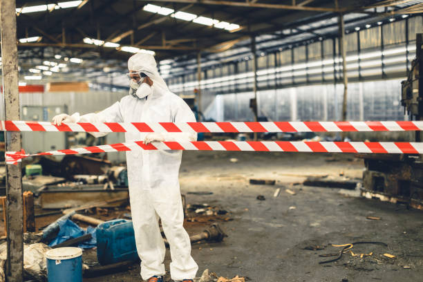 Professional Drug Lab Cleanup technician working in Mason City, IL